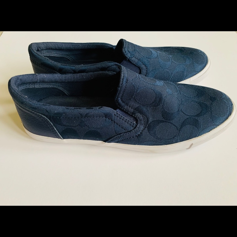 Coach Navy Blue Slip On Sneaker -9B
